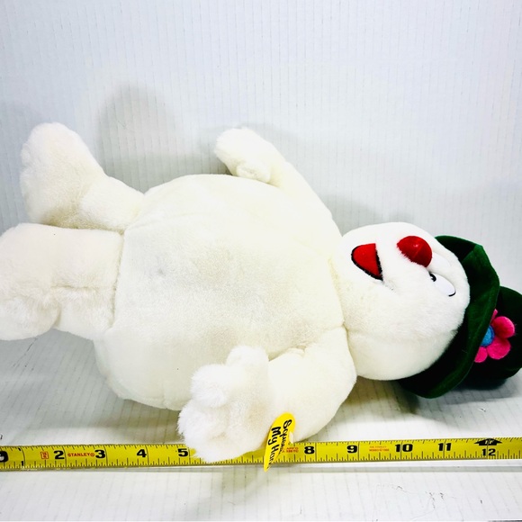 1998 Vintage Gemmy Frosty The Snowman Green Hat Singing Plush Tested, Rare! - Picture 7 of 7